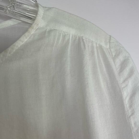 The GREAT The Honey Eyelet Embroidered white bohemian blouse size 3 100% cotton - Picture 3 of 12